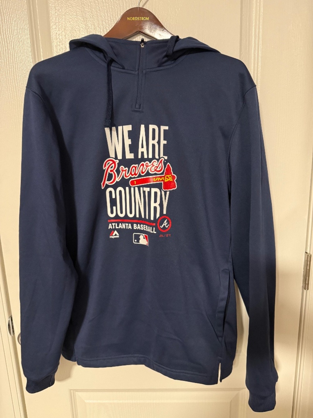 Majestic Atlanta Braves We Are Braves Country Hoodie Size M